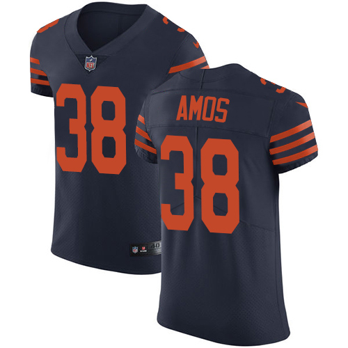 Nike Bears #38 Adrian Amos Navy Blue Alternate Men's Stitched NFL Vapor Untouchable Elite Jersey - Click Image to Close